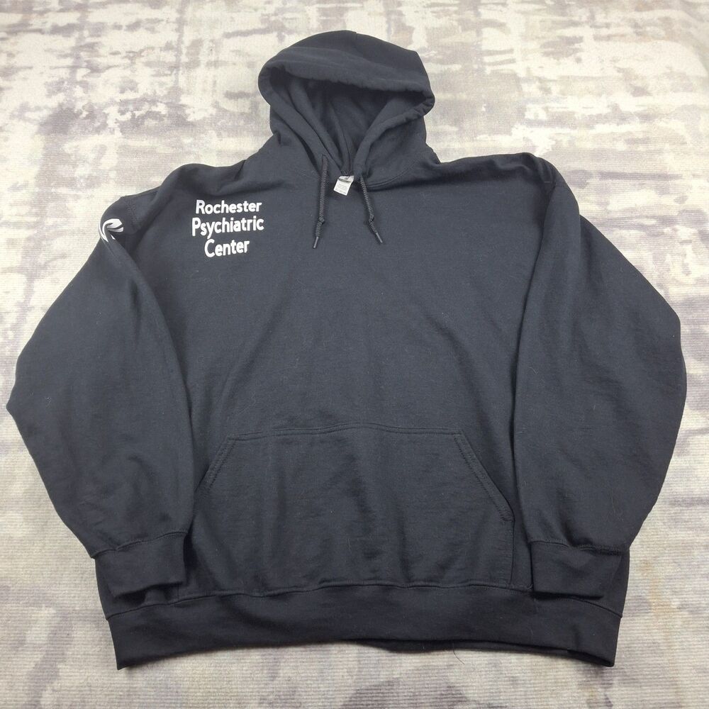 Rochester Psychiatric Center NY Medical Institutional Hoodie Size 2XL XXL Black